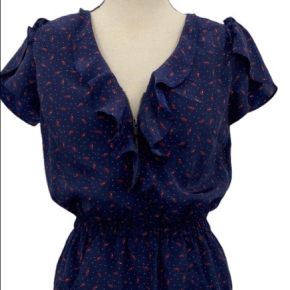 Jessica Simpson Dresses & Skirts - Jessica Simpson Ellington Blue Red Shoe Dress